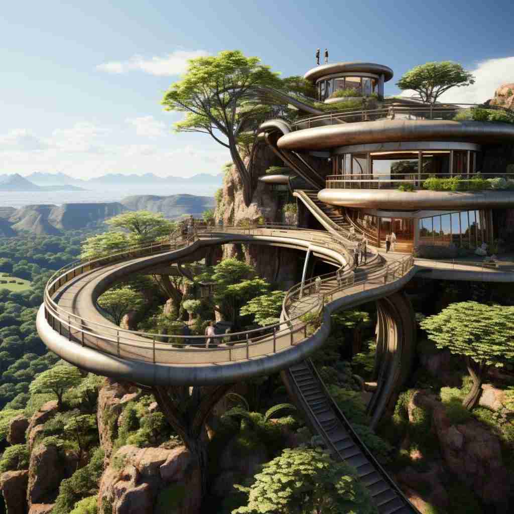Modern sustainable landscape design
